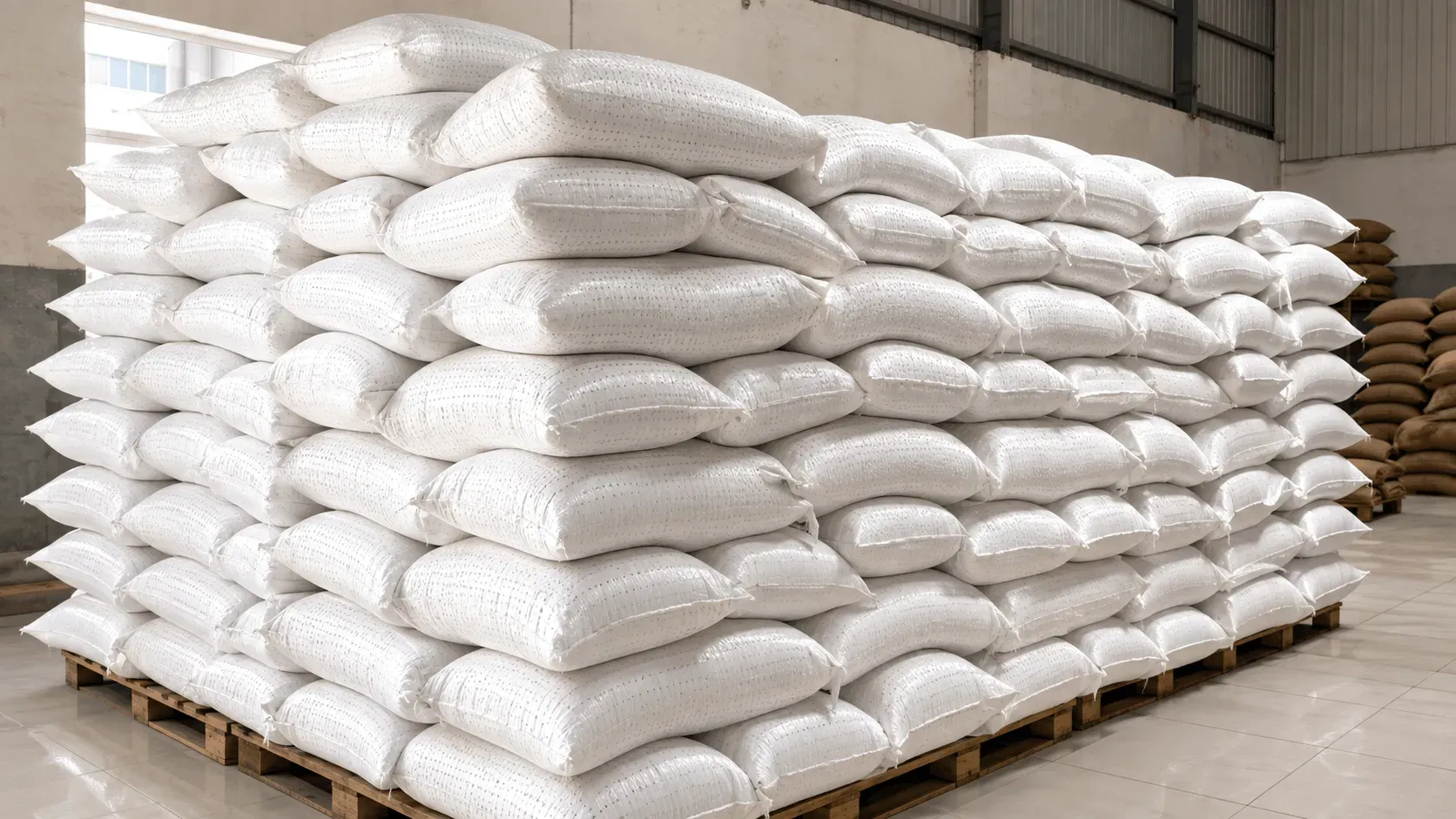 Junagadh Export Warehousing and Moisture-Proof Pallet Stacking